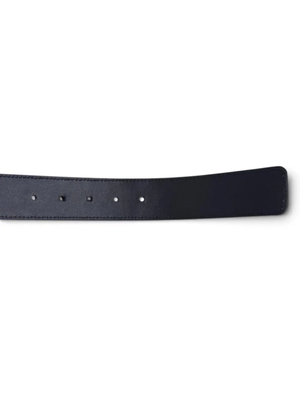 Bottega Veneta Intrecciato Leather Belt Navy Silver 95